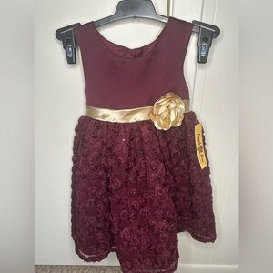 NWT Purple Rose holiday formal dress size 3T